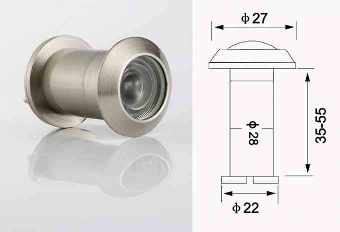 Brass Door Accessory Hardware Security Door Viewer 14 5mm Hole Size