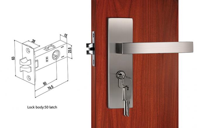304 Stainless Steel Latches Stainless Steel Door Lockset 3