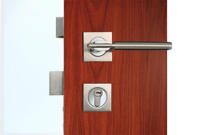 Satin Nickel Chrome Front Door Mortise Lock 35 70mm Door Thickness