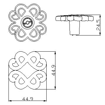 Electroplated Lacquer Handle Kitchen Furniture Dresser Cabinet Pulls And Knobs