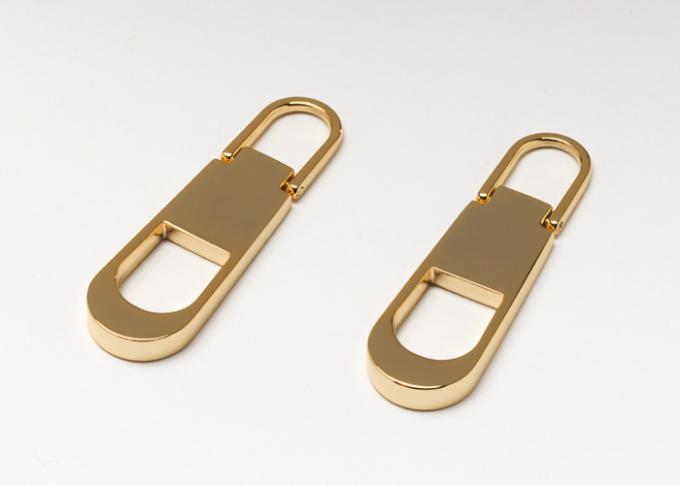 Luxury Brand Handbag Accessories Hardware Zipper Pull For Bag High Electroplate