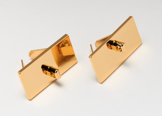 Gold Plated Finish Handbag Accessories Hardware for Modern Bag Zinc Alloy