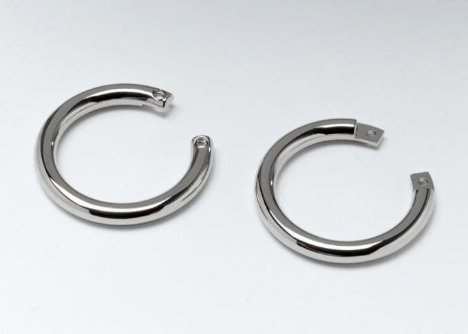 Half Round Ring Handbag Accessories Hardware High Electroplate / Fashion