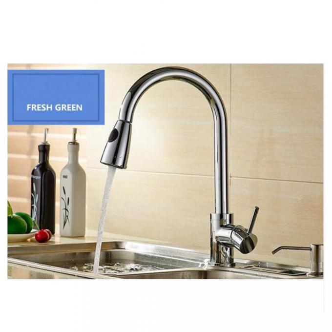 Bathroom Brushed Nickel Kitchen Sink Faucet Pull Out Mixer Taps