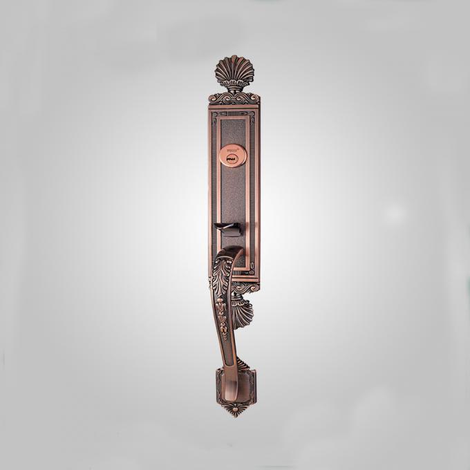 American Style Residential Entry Zinc Alloy Entrance Door Handlesets High Security