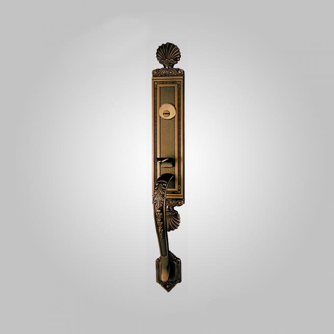 American Style Residential Entry Zinc Alloy Entrance Door Handlesets High Security