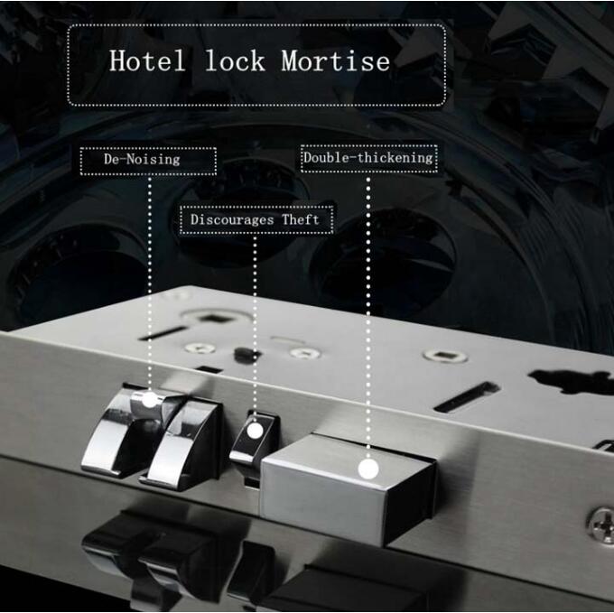 Electroinc Gold Door Lock Unlocked by Password or Mechanical Key