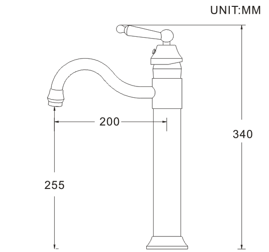 Oil Rubbed Bronze Water Mixer Tap , Concrete Chrome Basin Faucet