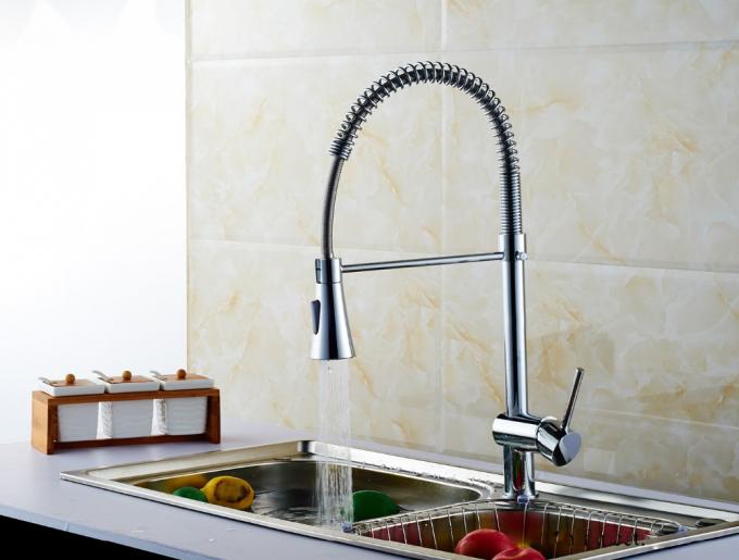 Water Saving Singe Handle Pull out Spout Water Kitchen Sink Faucets Lifting Type