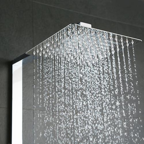 Starlight Chrome Shower System With Euphoria Cube Handheld Shower Head