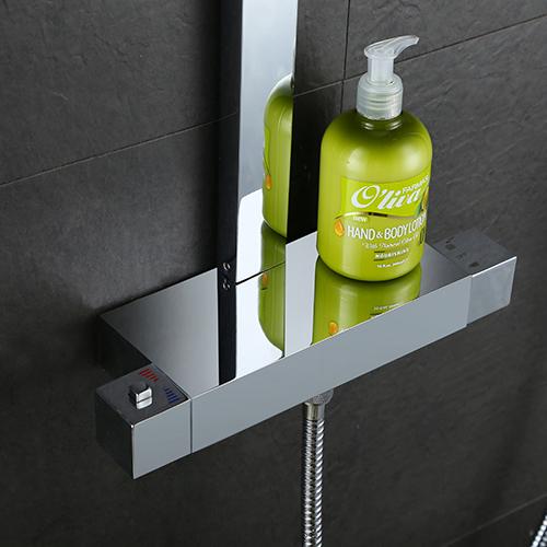 Starlight Chrome Shower System With Euphoria Cube Handheld Shower Head