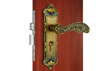 Antique Yellow Bronze Mortise Locksets With Lever Handle Mortise Lock Body