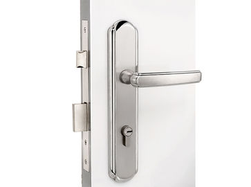 Satin Stainless Steel Mortise Door Lock Set With 116×55 mm Lever Handle