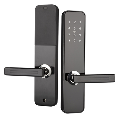 Electronic Keyless Entry Door Lock NFC/IC Card Unlock With Handle Touchscreen Keypad
