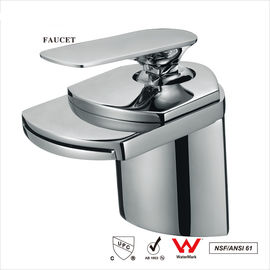 Deck mount waterfall bathroom sink faucet Single Handle 360 Swivel