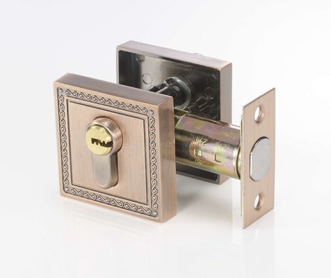 Polished Brass Square Deadbolt Lock Antique Copper