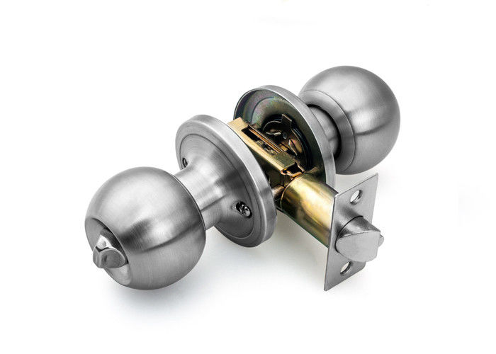 High Security Ball Bed Bath Door Knob Locks With Satin Stainless
