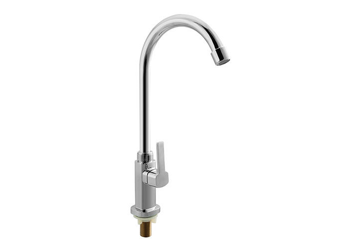 Revolving Type Single Handle Sink Faucets Ceramic Valve Drip Free