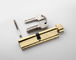 Golden Brass Door Lock Cylinder 110mm High Security With Thumbturn