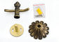 Double Robe Hooks Brass Bathroom Decorations , Family Bathroom Products