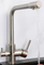 Deck Mounted Smart Water Faucet Brass Multifunction Three Ways Kitchen Nickel