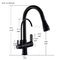 Deck Mounted Kitchen Smart Faucet Three Way 30 - 80 PSI Pressure Range