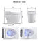 Waterproof Air Purification Acrylic ABS Intelligent Flushing Toilet Seat