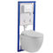 OEM Wall Mounted Concealed Toilet Carrier Frame With Dual Flush Toilet Tank