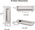 Electroplated SS304 Recessed Barn Door pull handle