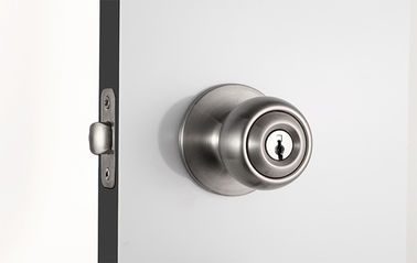 Exterior Door Cylinder Door Knobs Lock Satin Nickel Knob Lever