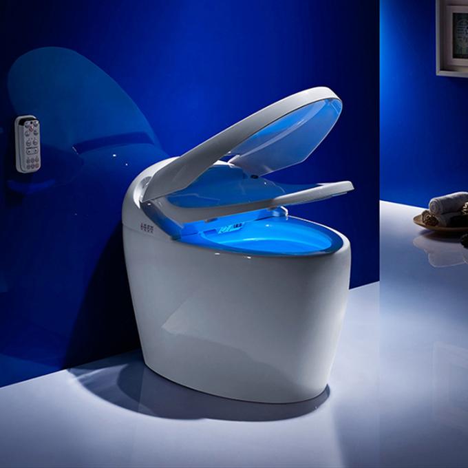 One Piece Intelligent Bathroom Sanitary Ware With Foot Touch Sensor ...