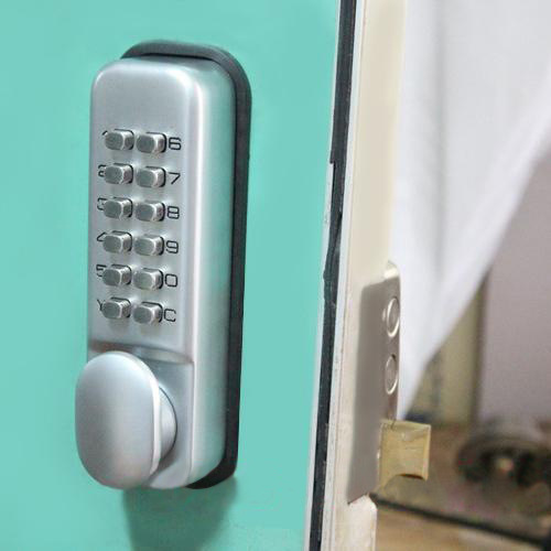 Keyless Mechanical Doorlock Easy To Use Push Button Entrance Lock