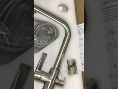 Deck-mounted 3 in 1 Water Purifier Faucet Brass Stainless Steel H330 XW200mm