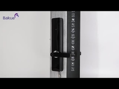Black Smart European Standard  Mortise Door Lock APP Wifi Function