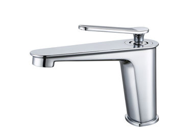 Spout Vessel Sink Faucets / Tall Bathroom Faucet One Handle Chrome Finish