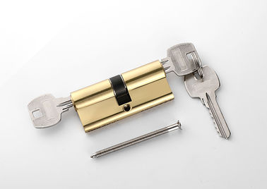 Safe Golden Replacing Lock Cylinder Brass 70mm 2 Keys With Pin Tumbler