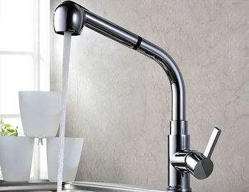 Basin Single Hole Sink Faucets Chrome Plated Finishing ABS Aerator