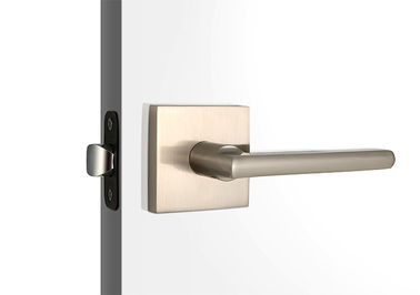 Zinc Alloy Tubular Lock Set Adjustable Bathroom Door Latches Satin Nickel