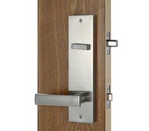 Silver Entry Door Handlesets / Outside Door Handles Adjustable Latch