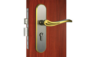 PVD Finishing Door Lock Mortise Lever Handle Solid Zinc 3 Brass Keys