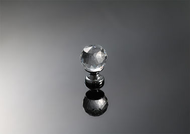 Glass Diamond Furniture Handles And Knobs , Antique Furniture Hardware Cabinet Drawer Pulls