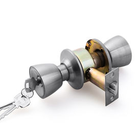 Stainless Steel SS 201 Material Spherical Lock / Lock Knob For Bathroom Security