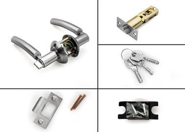 Plated Chrome Tubular Lock Lever Style Security Door Zinc Alloy Handle Lock