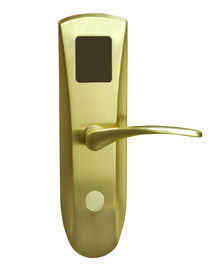 Brushed Nickel Digital Electronic Card Lock / Electronics Door Lock For Hotel Room