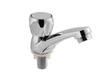 Contemporary Unique Kitchen Single Handle Sink Faucets Chrome Plated Sanitary Ware