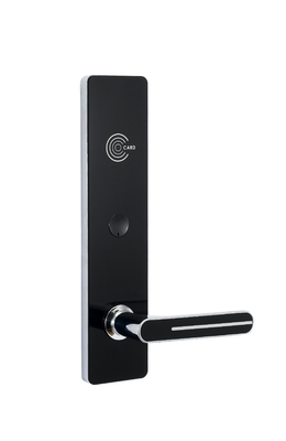 Zinc Black Gunmetal Color Smart RFID Card Door Lock For Hotel Application