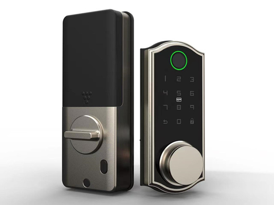 Remote Control Smart Door Lock Deadbolt 4pcs AA Batteries For Wooden Door