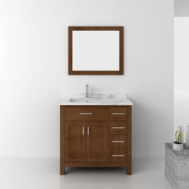Home Furniture Vanity MDF Hotel Bathroom Mirror Cabinet with Basin