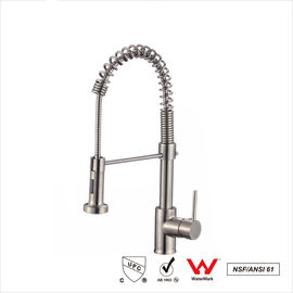 Hot Cold Water Mixer Pull out Sink Faucets Chrome Surface Treatment
