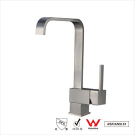 Lead Free Brass Kitchen Faucet / Deck Mounted Single Handle Sink Tap Faucet